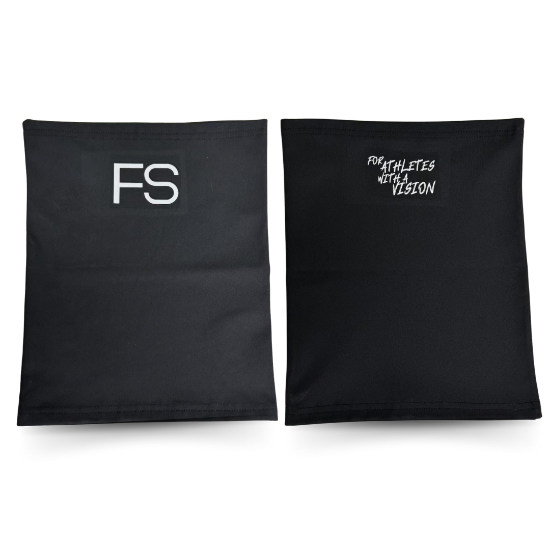 Bild von FS FS Schal in Schwarz- FS Logo avorne, Hinten Schrift: For Athletes with a Vision