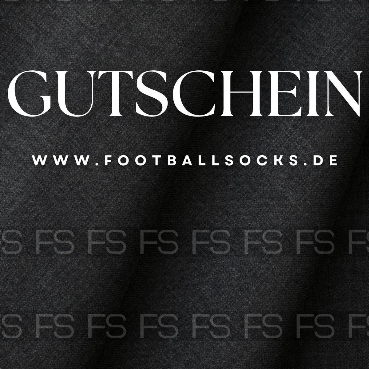Bild vom Gutschein mit Schrift: Gutschein, www.footballsocks.de