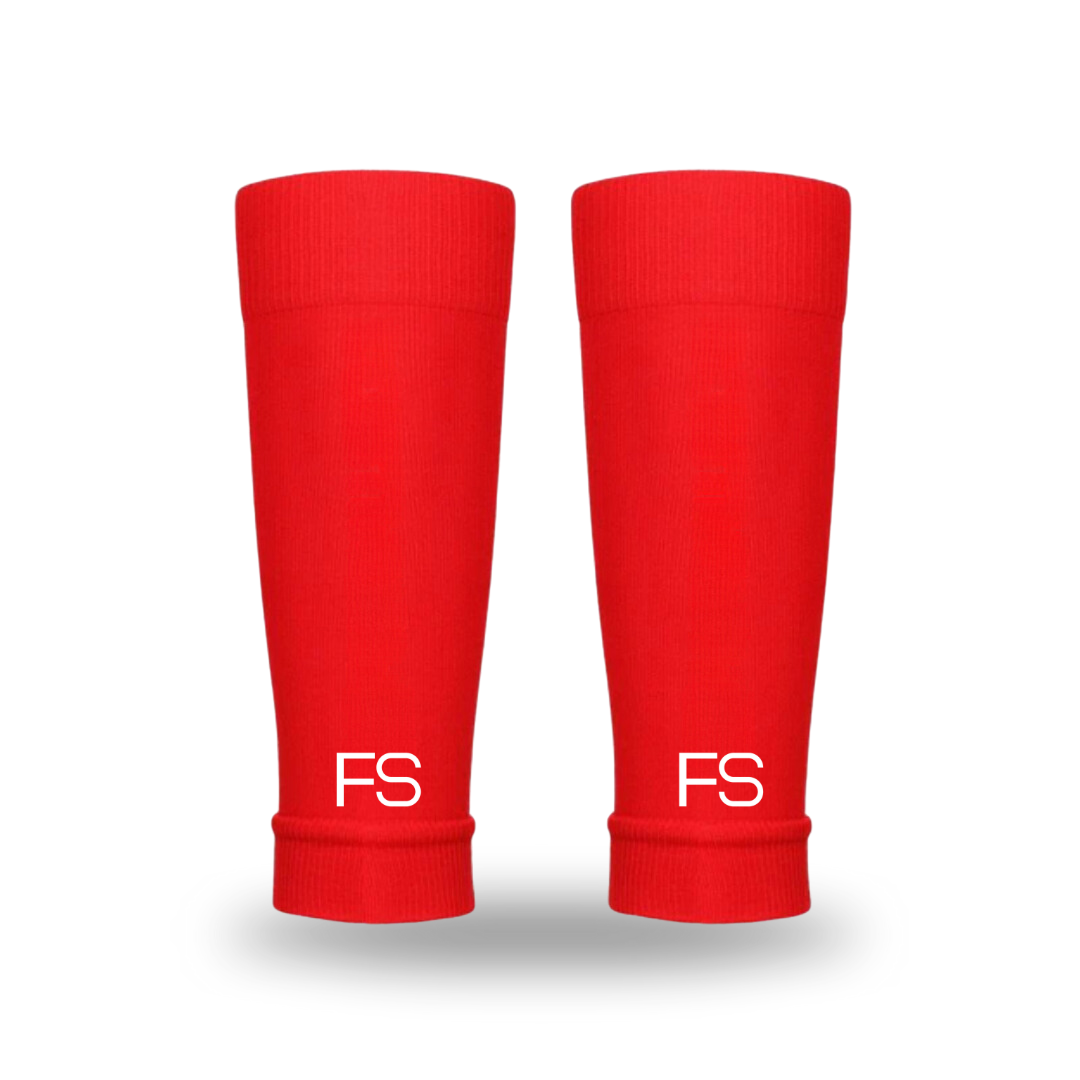 Rote offene Stutzen mit weißen FS Logo unten